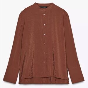 Zara Brown Tunic Top